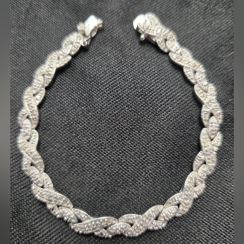 Moissanite Silver Bracelet